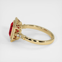 3.01 Ct. Ruby Ring, 18K Yellow Gold 4
