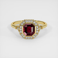 2.03 Ct. Ruby Ring, 18K Yellow Gold 1
