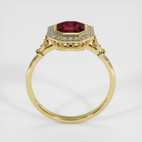 2.03 Ct. Ruby Ring, 18K Yellow Gold 3