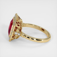 4.21 Ct. Ruby Ring, 18K Yellow Gold 4