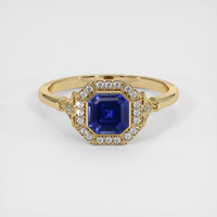 1.09 Ct. Sapphire Ring, 18K Yellow Gold 1