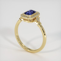 1.09 Ct. Sapphire Ring, 18K Yellow Gold 2