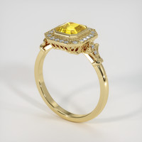 2.02 Ct. Yellow Sapphire Ring, 18K Yellow Gold 2