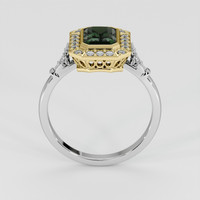 1.92 Ct. Green Sapphire Ring, 14K Yellow & White 3