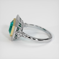 2.09 Ct. Emerald Ring, 18K Yellow & White 4