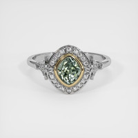 1.22 Ct. Sapphire Ring, 18K Yellow & White 1