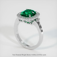 2.44 Ct. Emerald Ring, Platinum 950 2