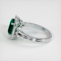 2.44 Ct. Emerald Ring, Platinum 950 4