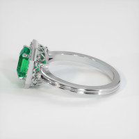 1.36 Ct. Emerald Ring, Platinum 950 4