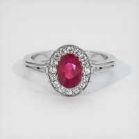 Ruby Ring 1.09 Ct., Platinum 950 Preview