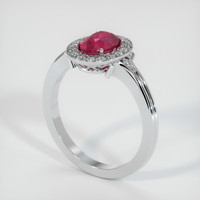 Ruby Ring 1.09 Ct., Platinum 950 Preview