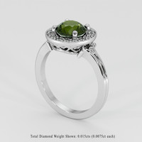 1.65 Ct. Green Sapphire Ring, Platinum 950 2