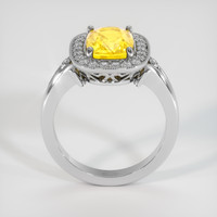 3.50 Ct. Yellow Sapphire Ring, Platinum 950 3