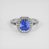 2.51 Ct. Blue Sapphire Ring, Platinum 950 1