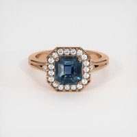 2.04 Ct. Sapphire Ring, 14K Rose Gold 1