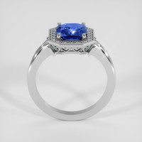3.03 Ct. Blue Sapphire Ring, 10K White Gold 3