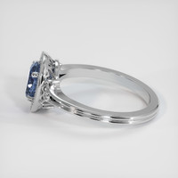 1.24 Ct. Blue Sapphire Ring, 10K White Gold 4
