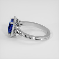 3.03 Ct. Blue Sapphire Ring, 14K White Gold 4