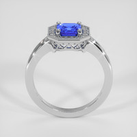 0.95 Ct. Blue Sapphire Ring, 14K White Gold 3
