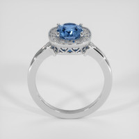 1.53 Ct. Blue Sapphire Ring, 14K White Gold 3