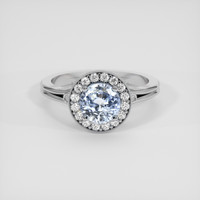 1.76 Ct. Blue Sapphire Ring, 14K White Gold 1