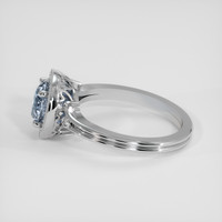 1.76 Ct. Blue Sapphire Ring, 14K White Gold 4