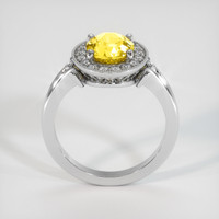 2.12 Ct. Yellow Sapphire Ring, 14K White Gold 3