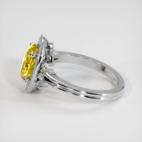 2.12 Ct. Yellow Sapphire Ring, 14K White Gold 4