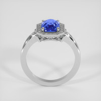 2.51 Ct. Blue Sapphire Ring, 14K White Gold 3