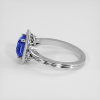 2.51 Ct. Blue Sapphire Ring, 14K White Gold 4