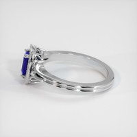 0.70 Ct. Sapphire Ring, 14K White Gold 4