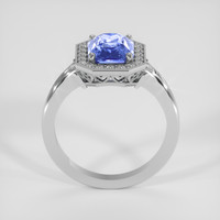 2.80 Ct. Blue Sapphire Ring, 14K White Gold 3