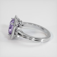 3.02 Ct. Purple Sapphire Ring, 14K White Gold 4