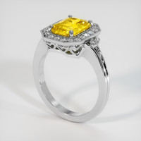 2.53 Ct. Sapphire Ring, 14K White Gold 2