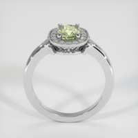 1.34 Ct. Green Sapphire Ring, 14K White Gold 3