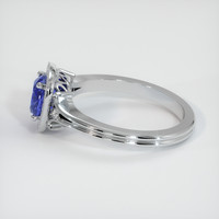 1.47 Ct. Blue Sapphire Ring, 18K White Gold 4