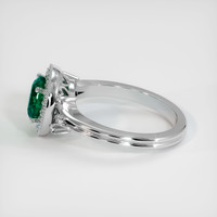 1.23 Ct. Emerald Ring, 18K White Gold 4