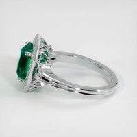 2.79 Ct. Emerald Ring, 18K White Gold 4