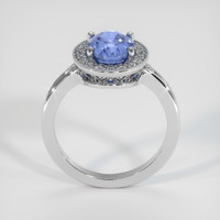 2.57 Ct. Blue Sapphire Ring, 18K White Gold 3