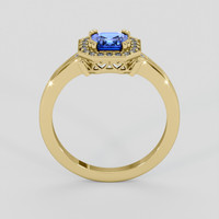 0.95 Ct. Blue Sapphire Ring, 10K Yellow Gold 3