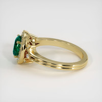 1.23 Ct. Emerald Ring, 18K Yellow Gold 4