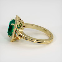 2.79 Ct. Emerald Ring, 18K Yellow Gold 4