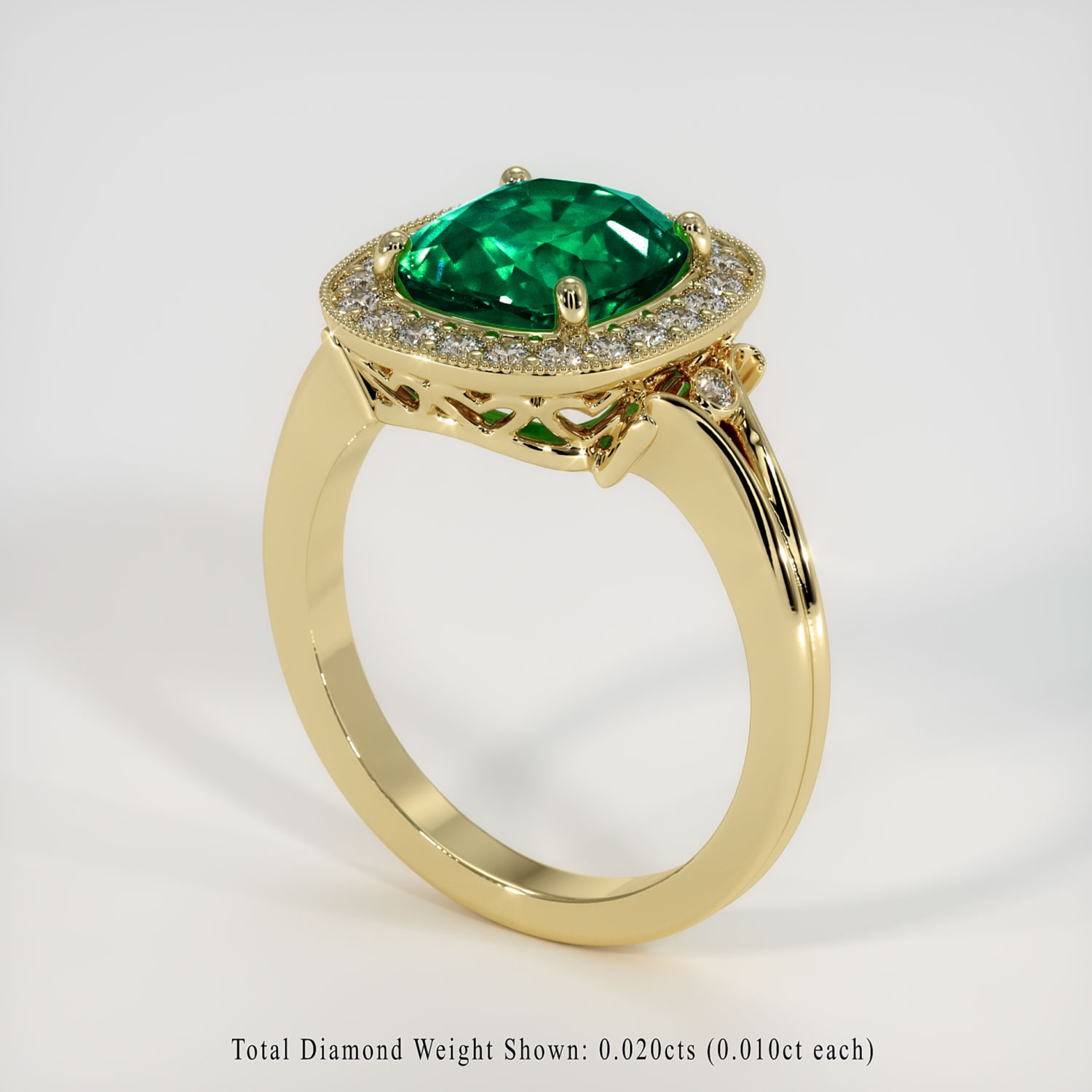 Emerald Ring 2.44 Ct. 18K Yellow Gold | The Natural Emerald Company