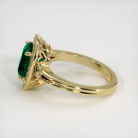 2.44 Ct. Emerald Ring, 18K Yellow Gold 4