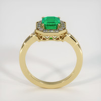 1.36 Ct. Emerald Ring, 18K Yellow Gold 3