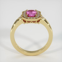 0.86 Ct. Pink Sapphire Ring, 18K Yellow Gold 3