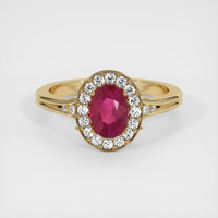 Ruby Ring 1.09 Ct. 18K Yellow Gold Preview