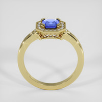 0.95 Ct. Blue Sapphire Ring, 18K Yellow Gold 3