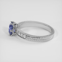 0.99 Ct. Blue Spinel Ring, Platinum 950 4