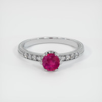 0.61 Ct. Ruby Ring, Platinum 950 1